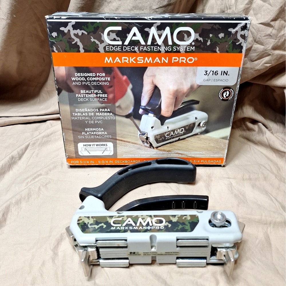 CAMO Marksman Pro Edge 3/16 Gap Deck Fastening System Tool w Instructions & Box